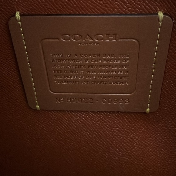 Coach purse. Signature “C” brown leather